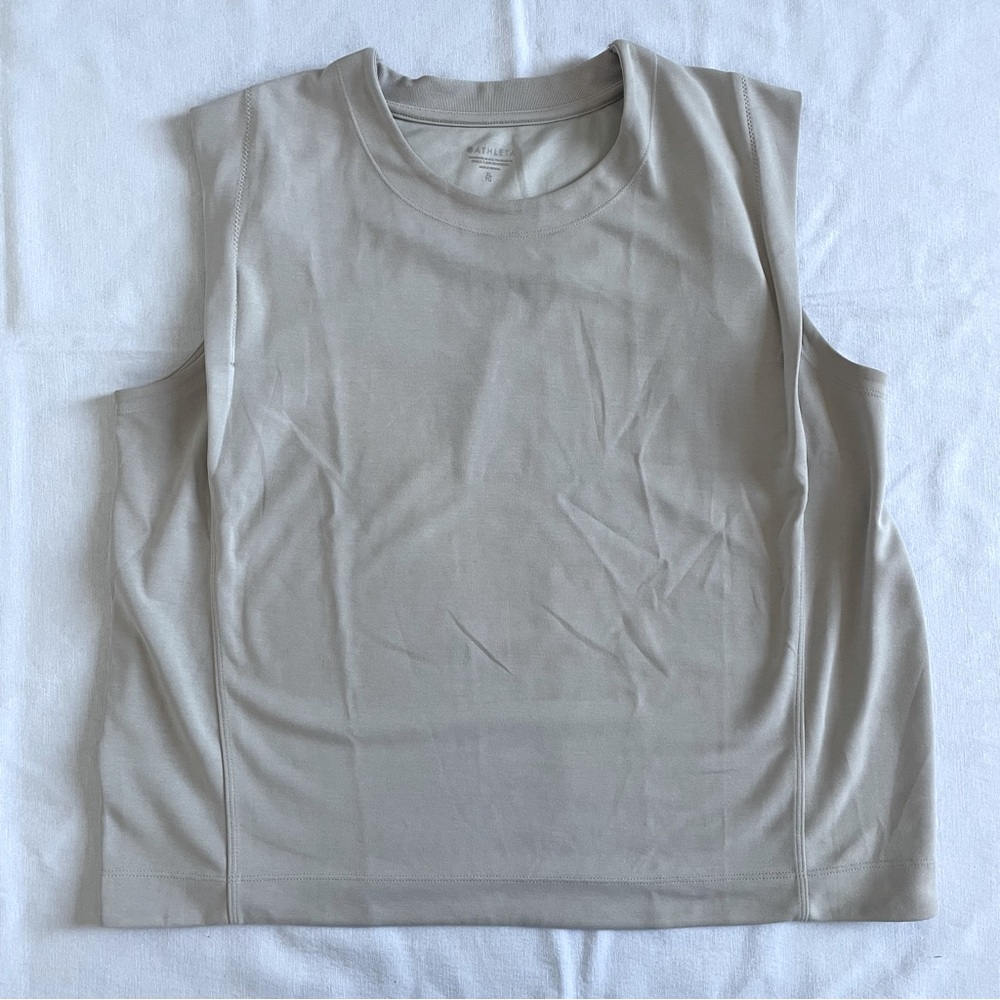Athleta Beige Wide Strap Tank Top